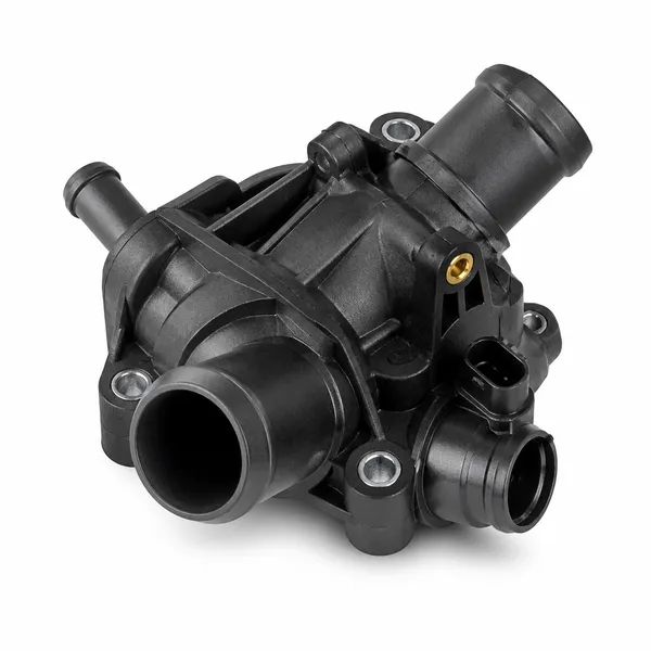 Replacement thermostat housing for a Range Rover P38 V8 cooling system